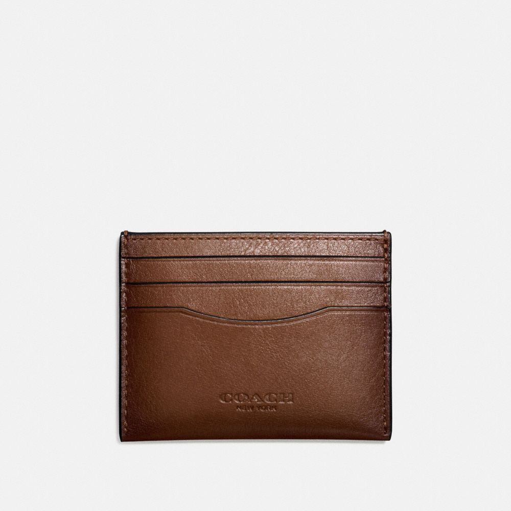 COACH 57101 - CARD CASE DARK SADDLE