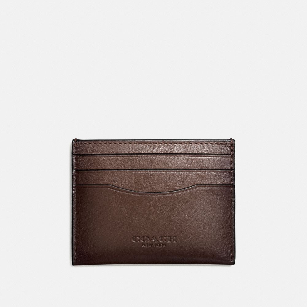 COACH 57101 CARD CASE MAHOGANY