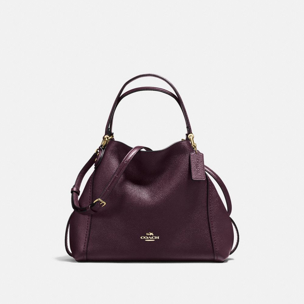 coach edie 28 oxblood