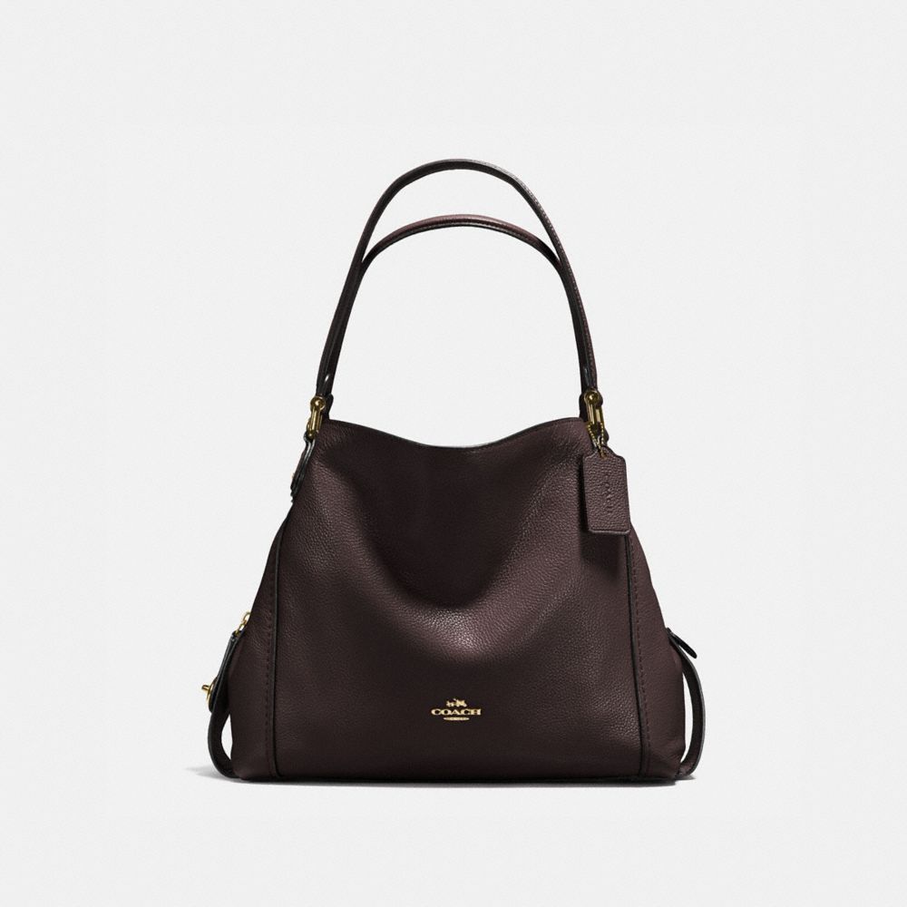 EDIE SHOULDER BAG 31 - LI/CHESTNUT - COACH 57125