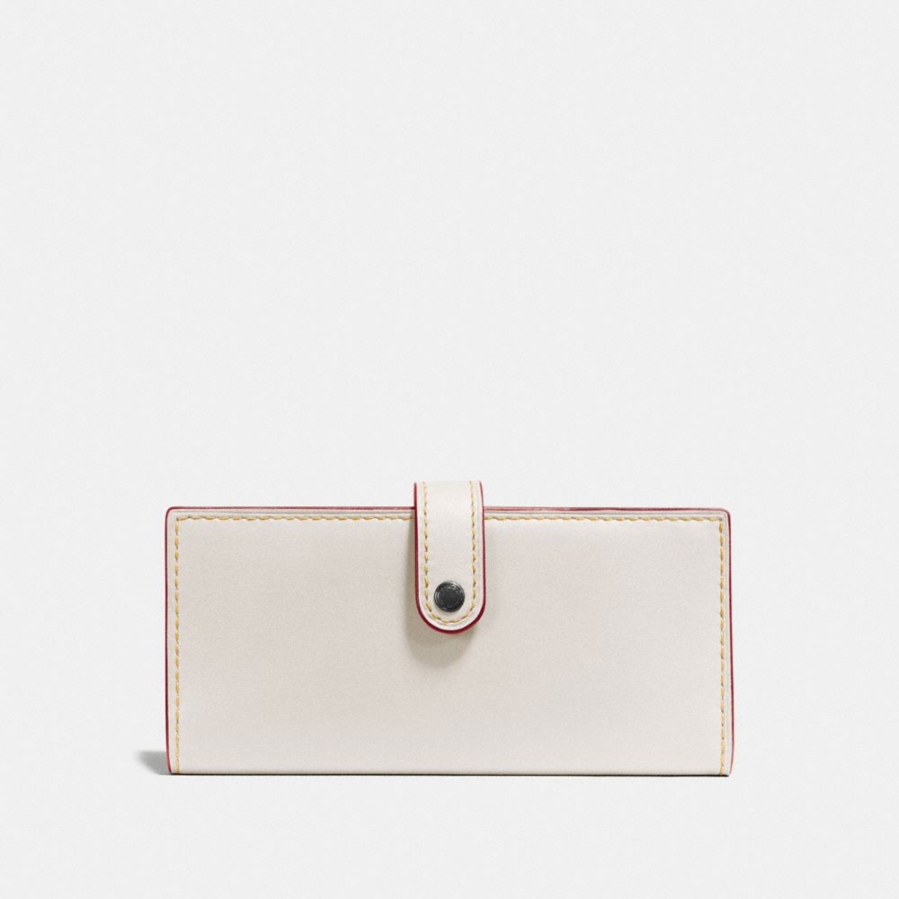 COACH SLIM TRIFOLD WALLET - CHALK/BRASS - 57197