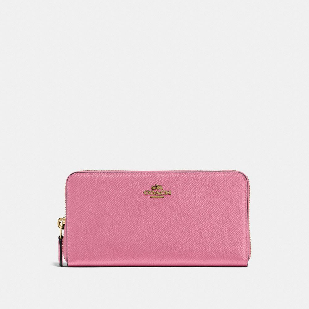 COACH 57713 Accordion Zip Wallet BRASS/ROSE