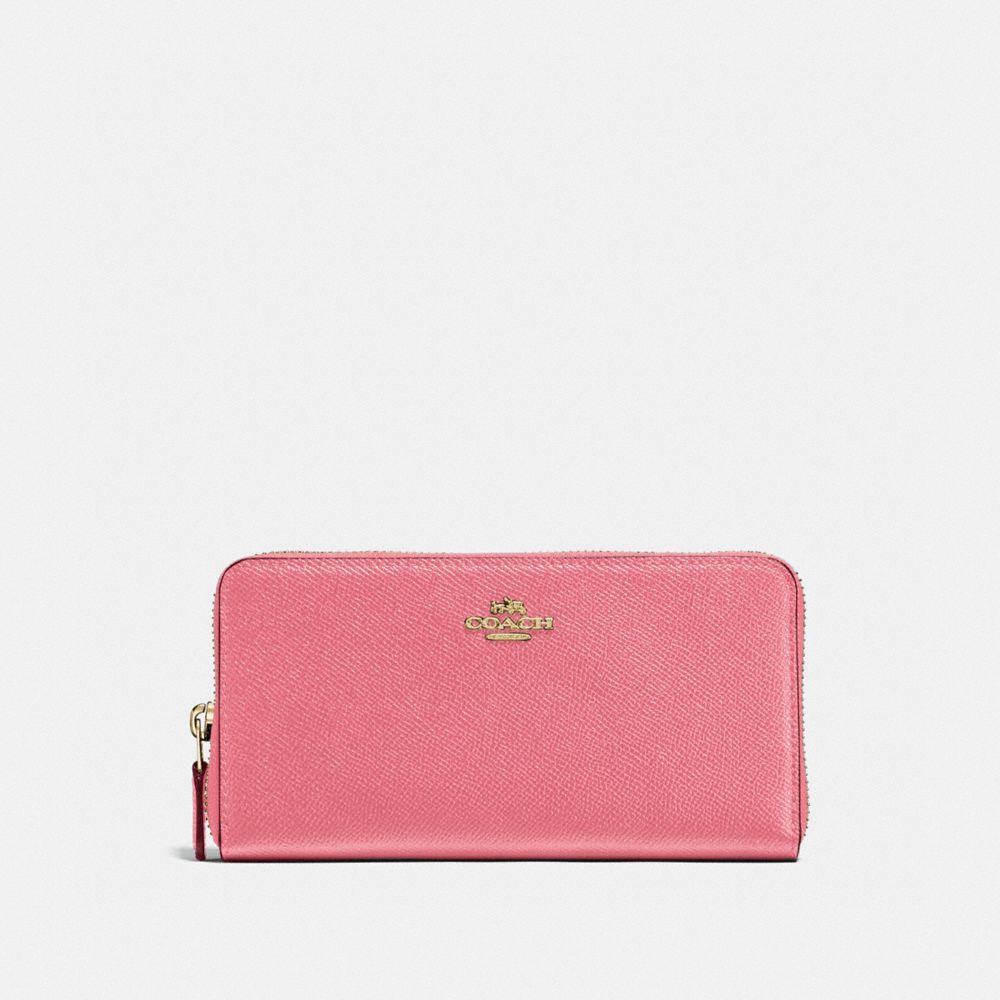 COACH 57713 - Accordion Zip Wallet BRASS/WATERMELON