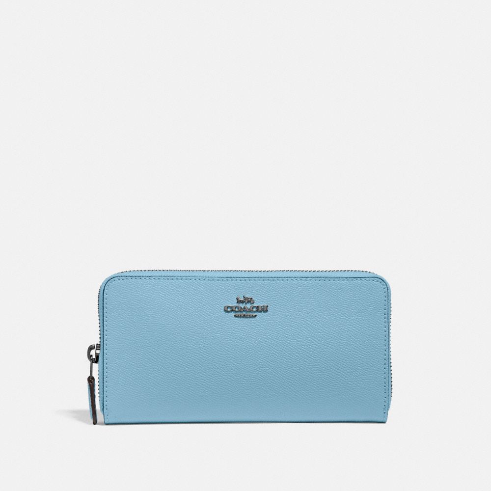 COACH 57713 - Accordion Zip Wallet PEWTER/AZURE