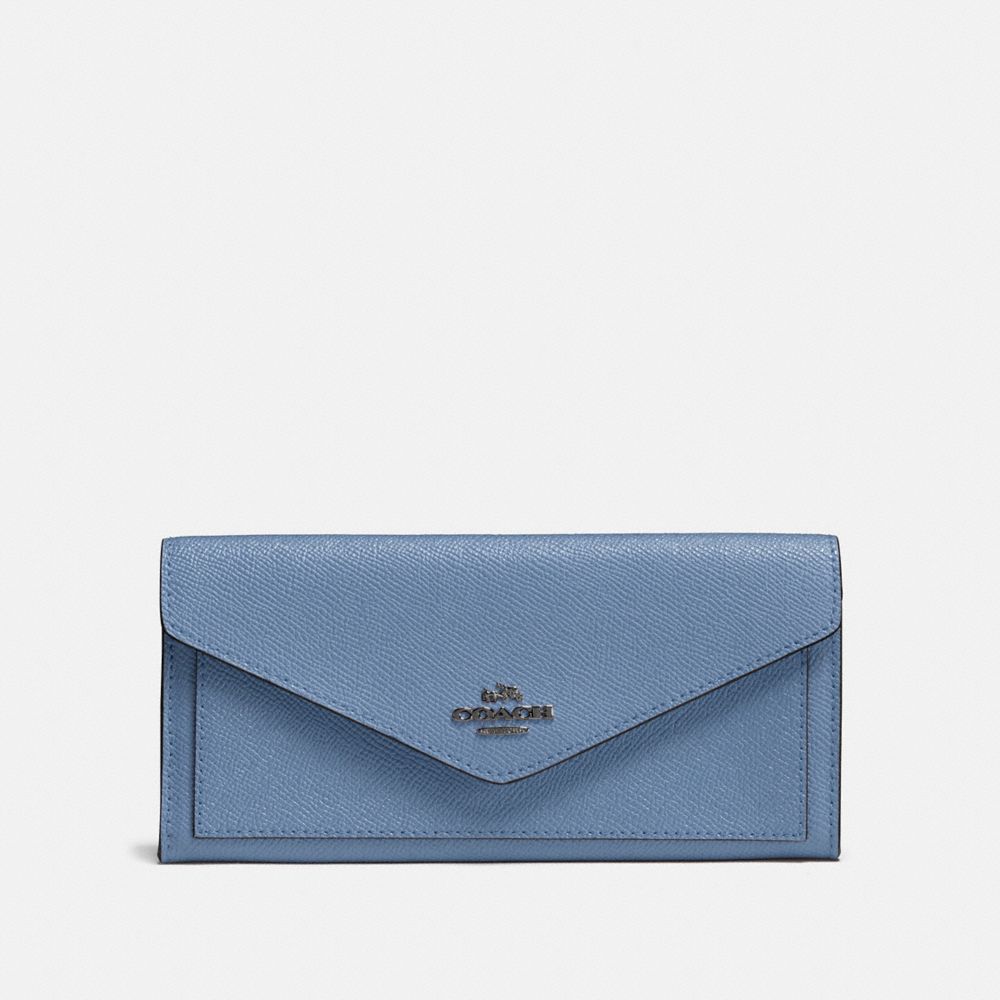 COACH 57715 SOFT WALLET GM/STONE-BLUE