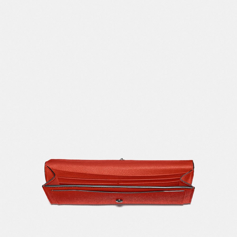 公式 Coach コーチ ソフト ウォレット クロスグレイン レザー 財布 革小物