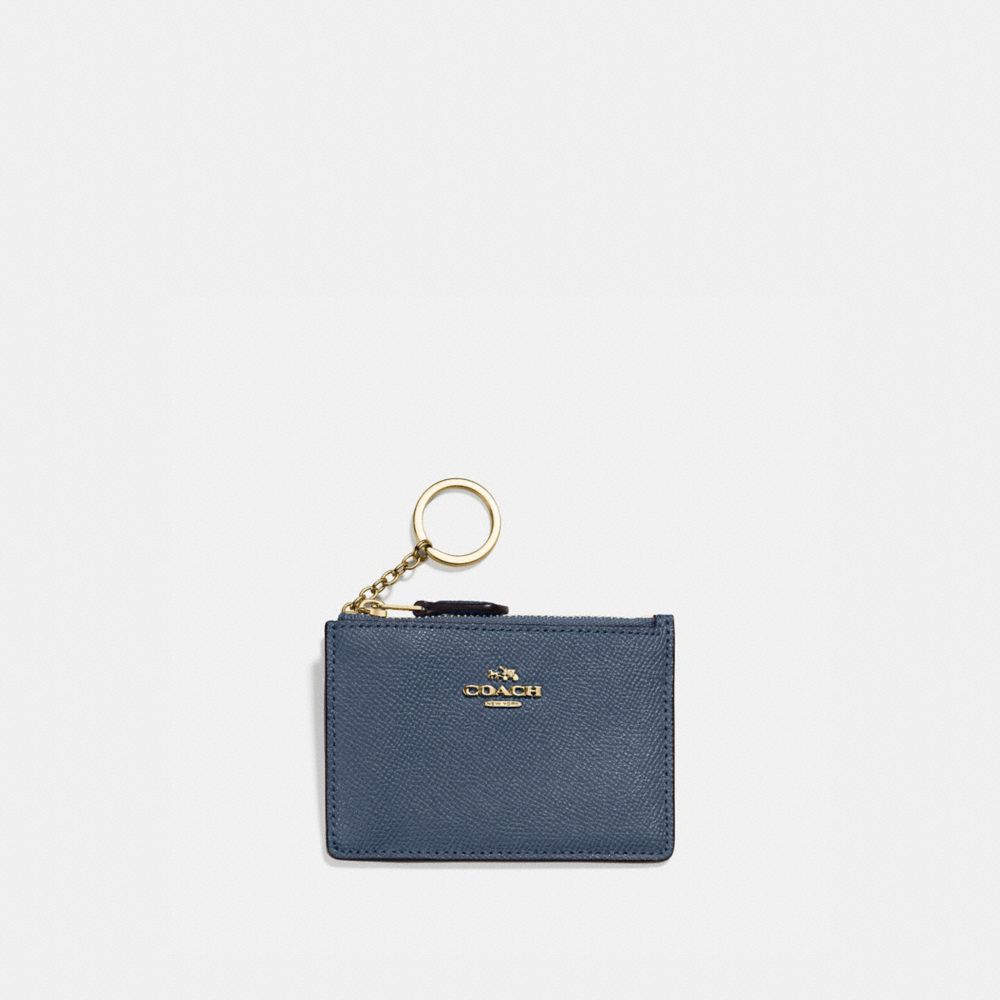 COACH 57841 Mini Skinny Id Case B4/DARK DENIM