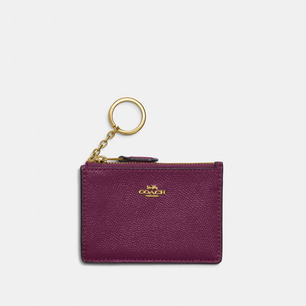 Mini Skinny Id Case - 57841 - Brass/Deep Berry