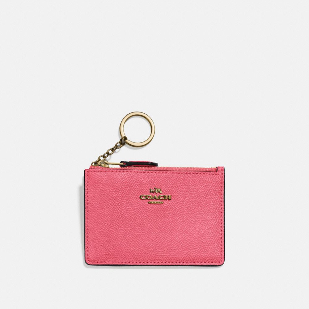 COACH 57841 - Mini Skinny Id Case BRASS/WATERMELON