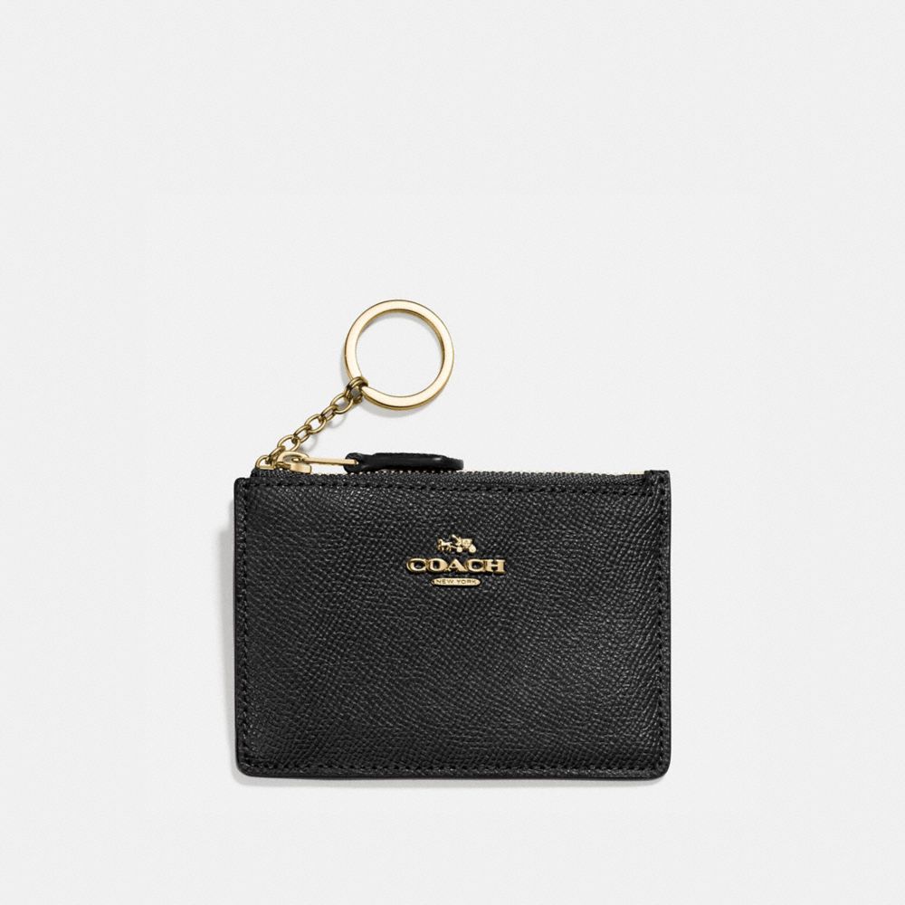 COACHのミニ スキニー ID ケース（クロスグレイン レザー）