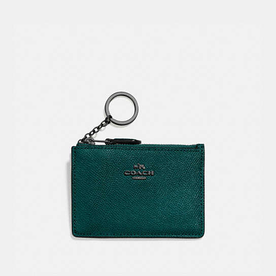 57841 - Mini Skinny Id Case Pewter/Forest
