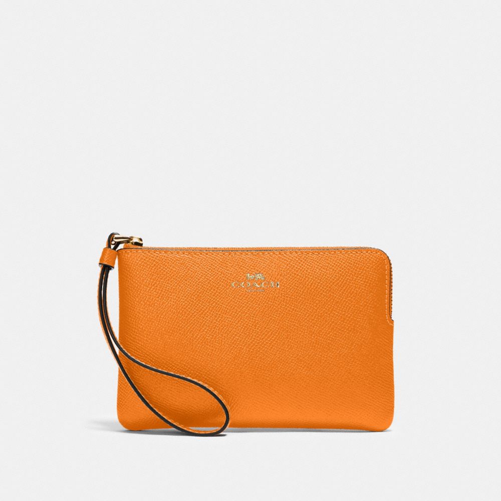 CORNER ZIP WRISTLET - IM/SUNBEAM - COACH 58032