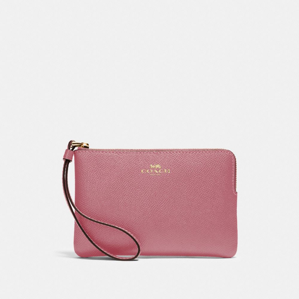 CORNER ZIP WRISTLET - IM/ROSE - COACH 58032