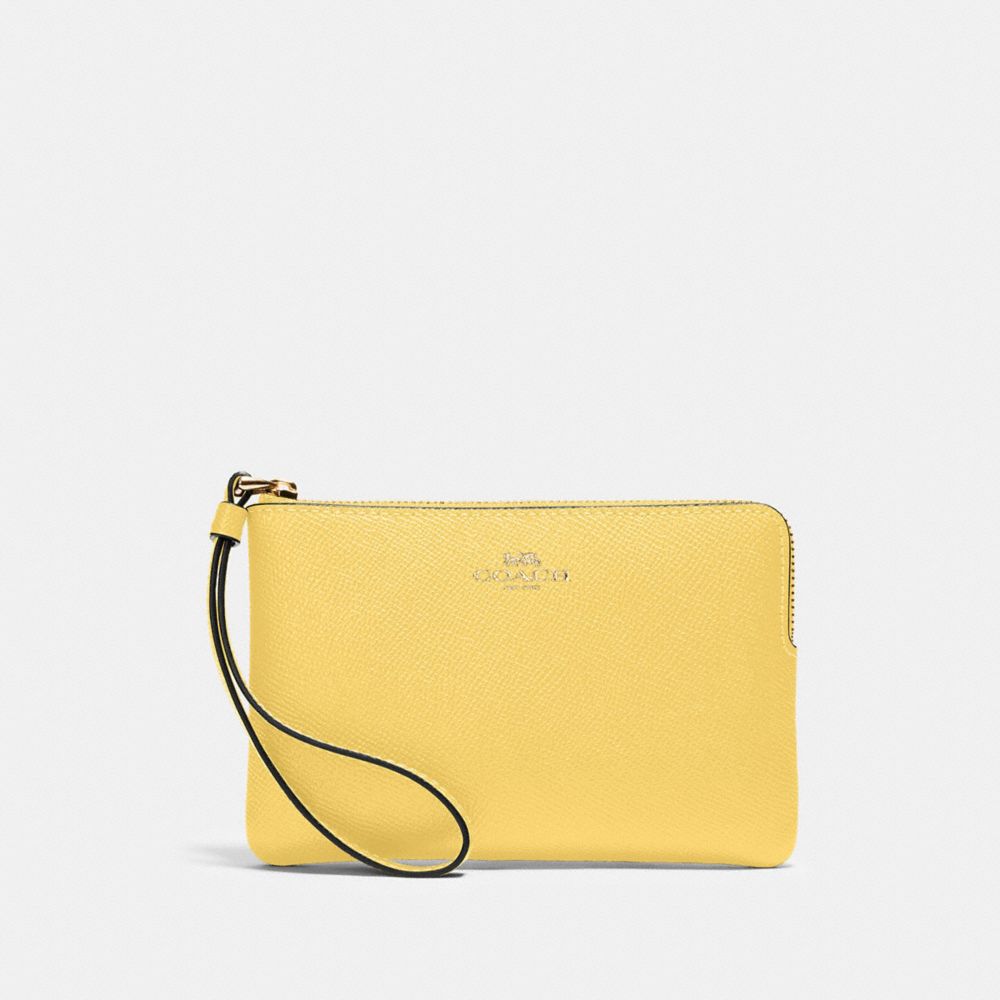 Corner Zip Wristlet - 58032 - GOLD/RETRO YELLOW