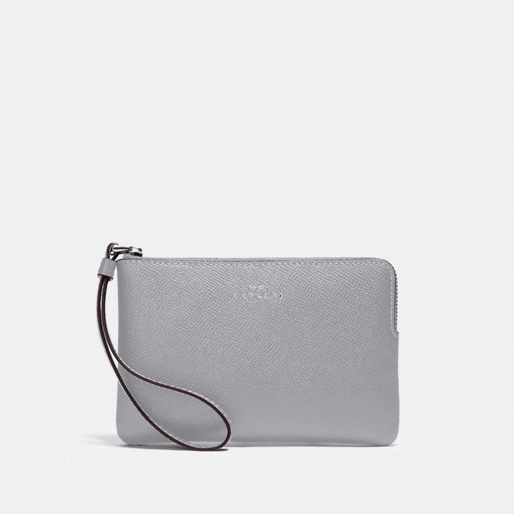 COACH 58032 - CORNER ZIP WRISTLET SV/GRANITE