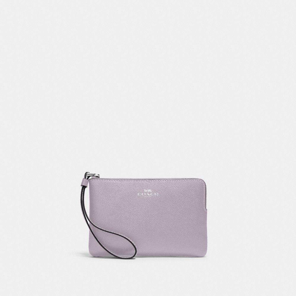 Corner Zip Wristlet - 58032 - Silver/Mist