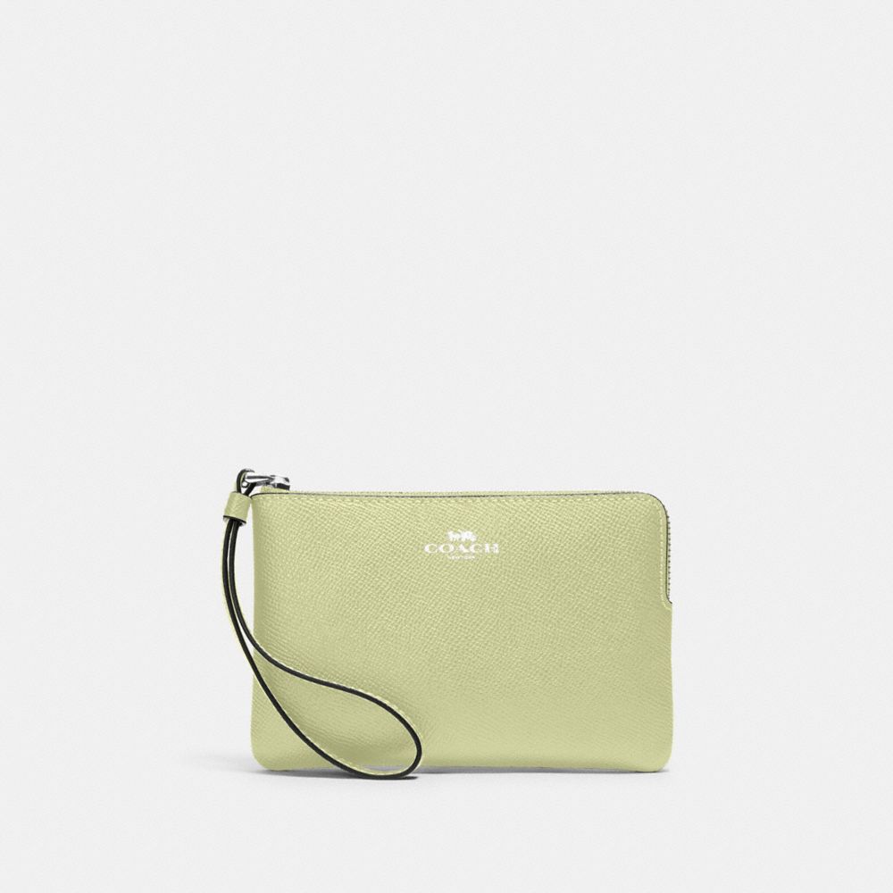 Corner Zip Wristlet - 58032 - SV/Pale Lime