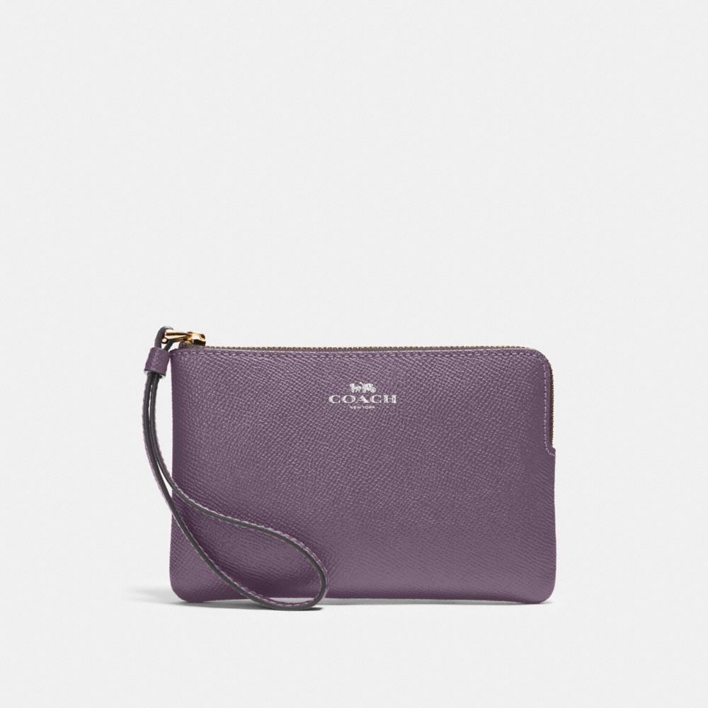 COACH 58032 - CORNER ZIP WRISTLET SV/DUSTY LAVENDER