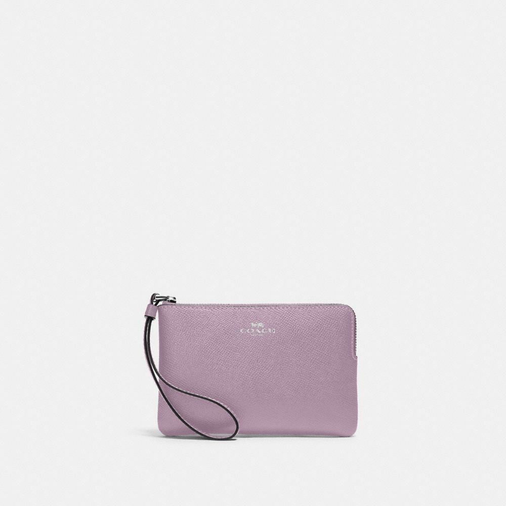 Corner Zip Wristlet - 58032 - SV/Soft Lilac