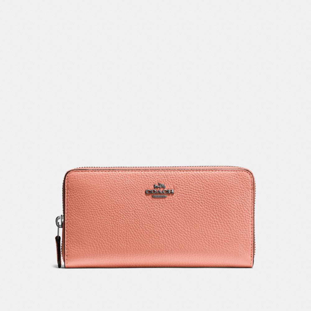 ACCORDION ZIP WALLET - DK/MELON - COACH 58059