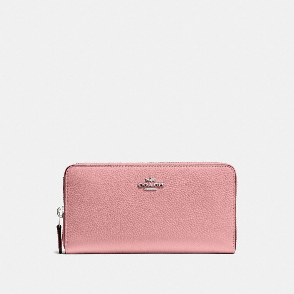 ACCORDION ZIP WALLET - SV/LIGHT BLUSH - COACH 58059