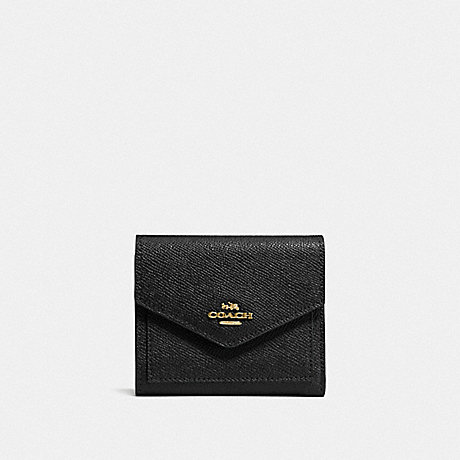 COACH BOXED SMALL WALLET - GD/BLACK - 58298B