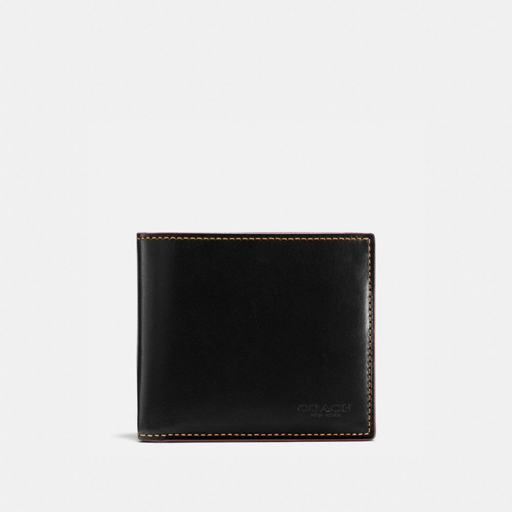 58397B - Boxed Double Billfold Wallet Mahogany brown