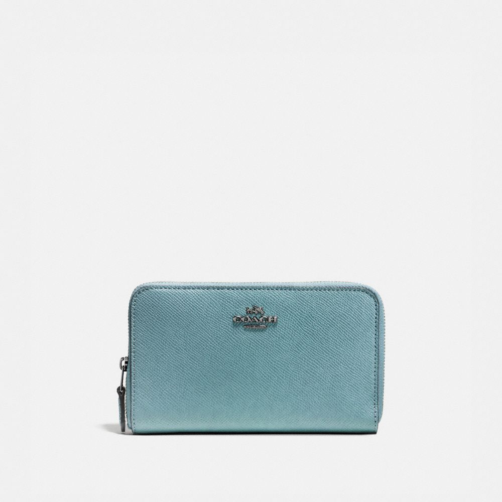 MEDIUM ZIP AROUND WALLET - GM/MARINE - COACH 58584