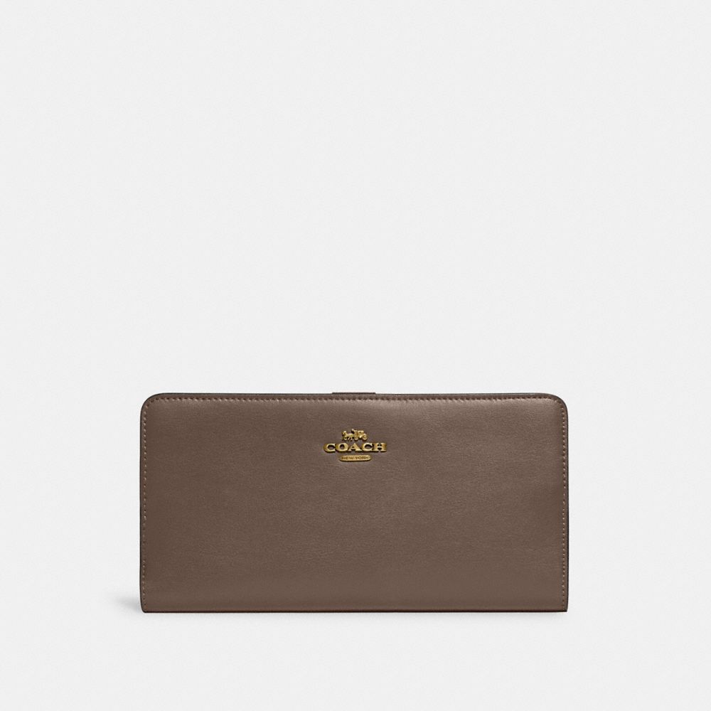 58586 - Skinny Wallet Brass/Grey