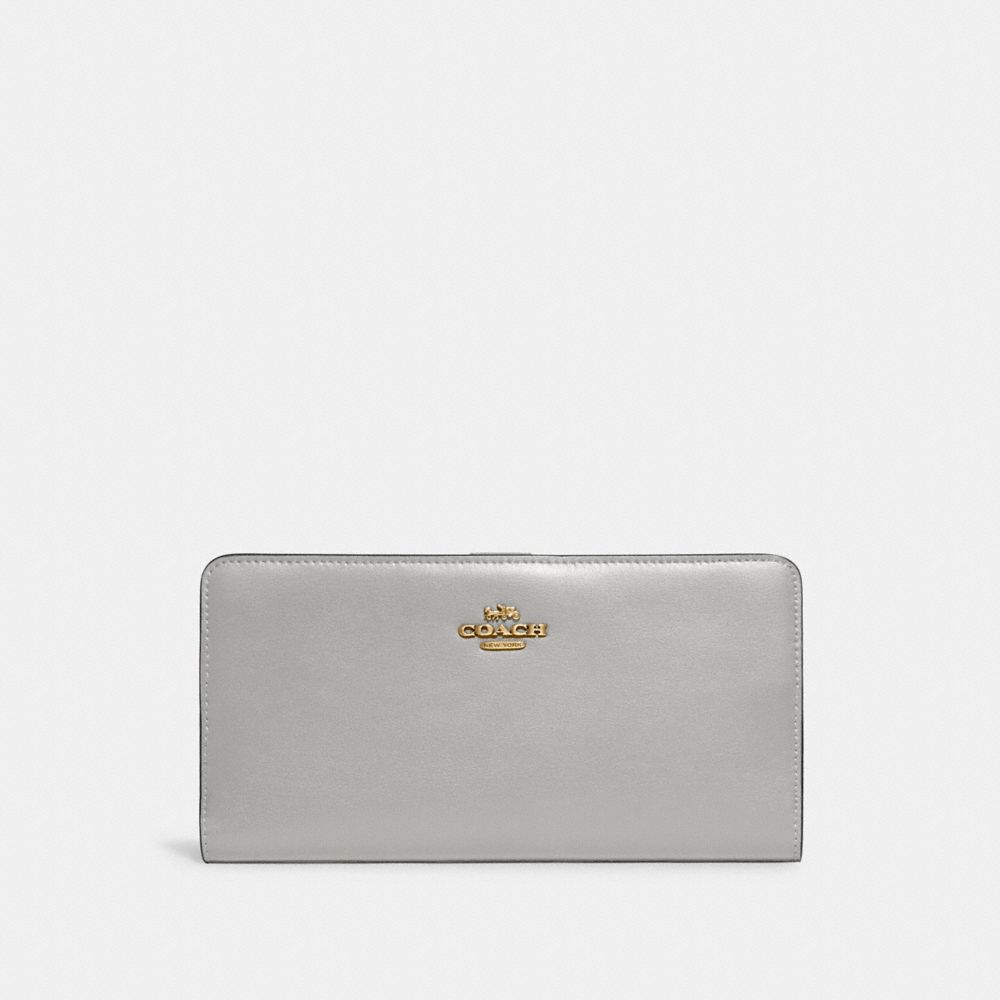 58586 - Skinny Wallet Brass/Dove Grey
