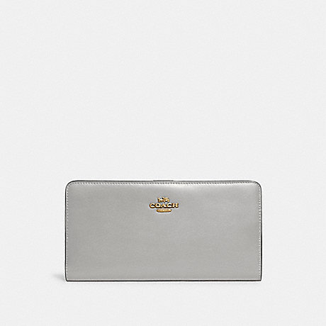 COACH 58586 Skinny Wallet Brass/Dove-Grey
