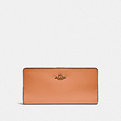 COACH 58586 Skinny Wallet BRASS/NATURAL