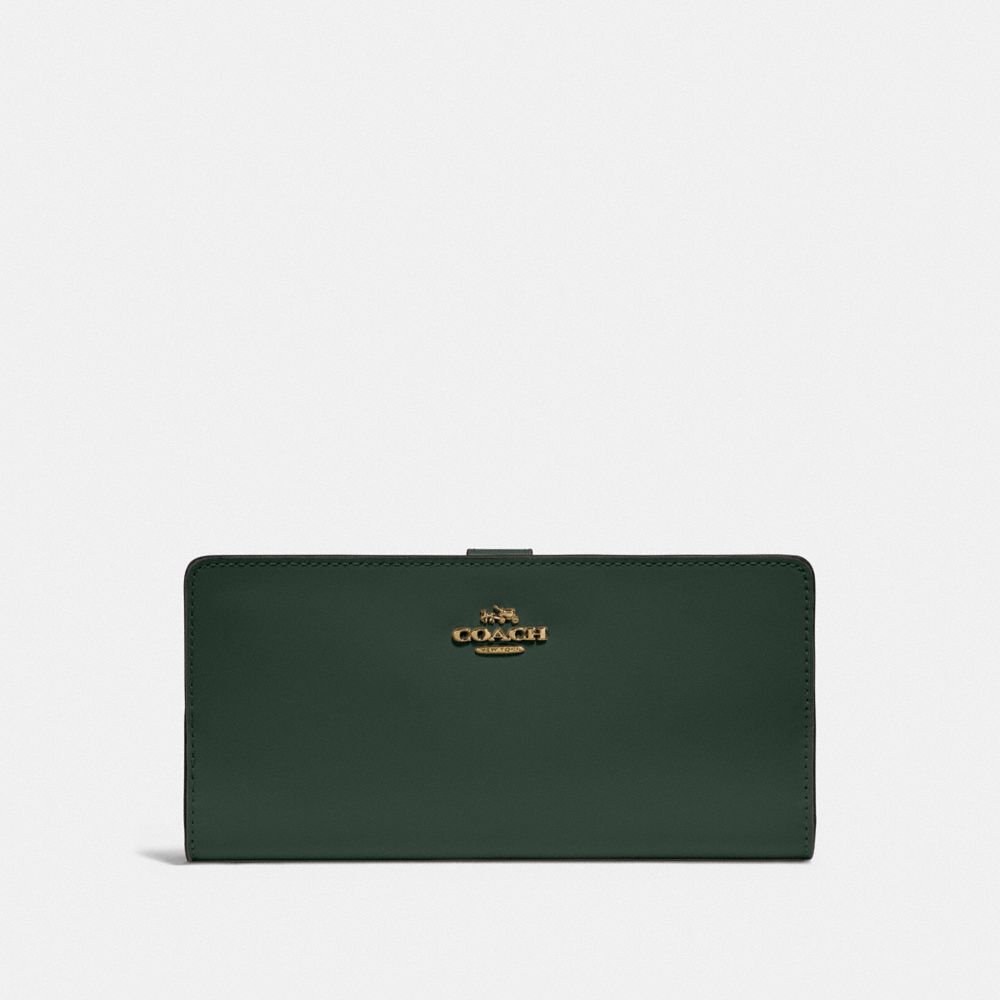 Skinny Wallet - 58586 - Brass/Amazon Green