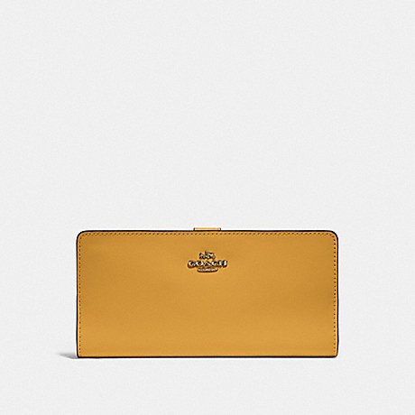 COACH 58586 Skinny Wallet Brass/Buttercup