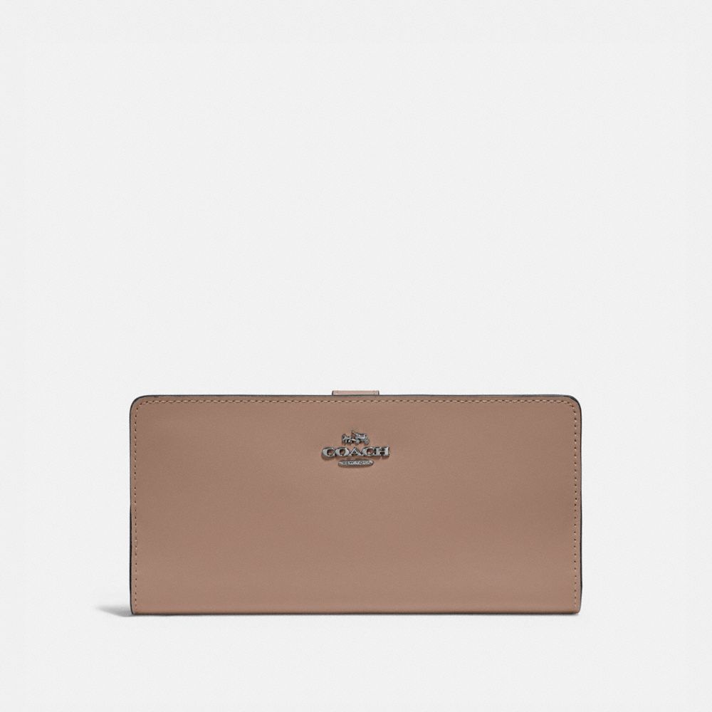 SKINNY WALLET - LH/TAUPE - COACH 58586