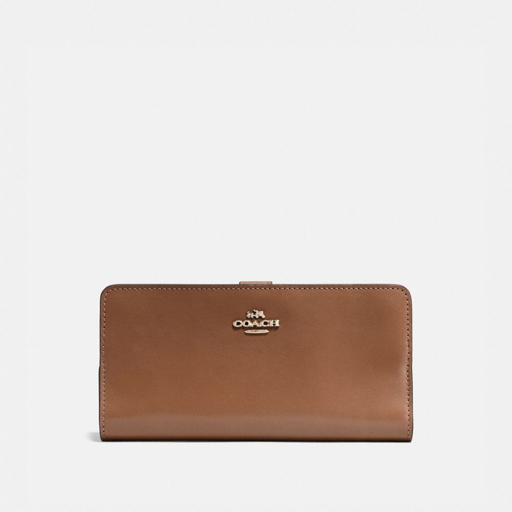 58586 - Skinny Wallet Brass/Dove Grey