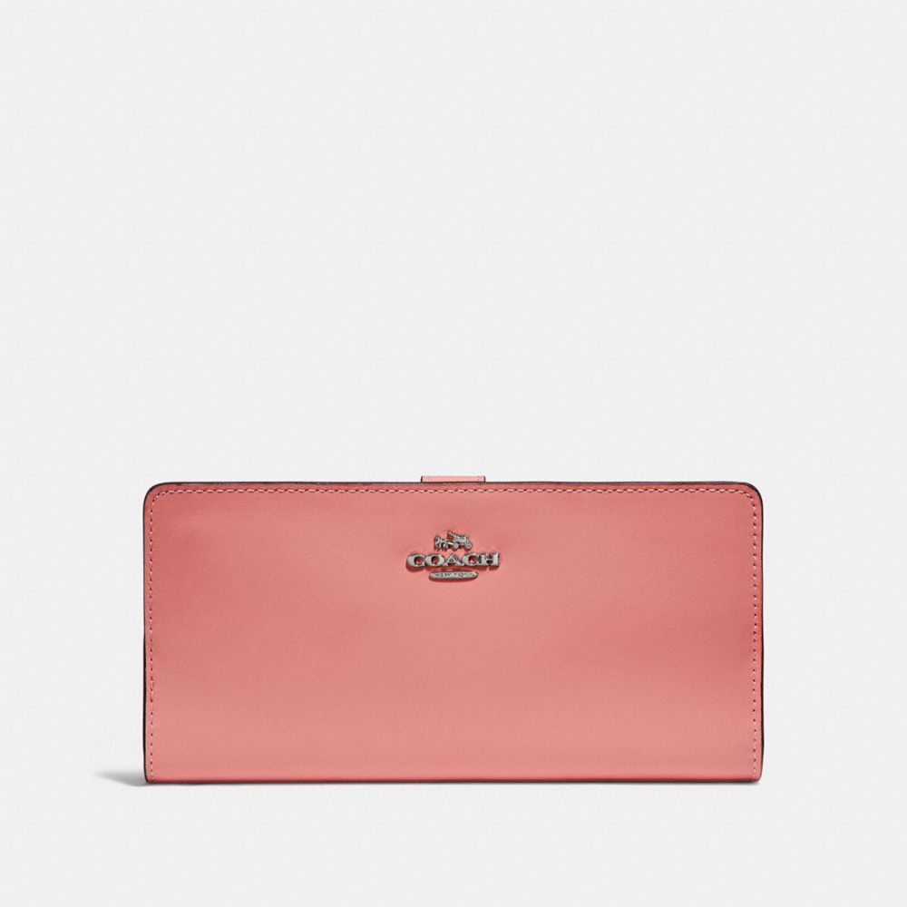 Skinny Wallet - 58586 - Silver/Bright Coral