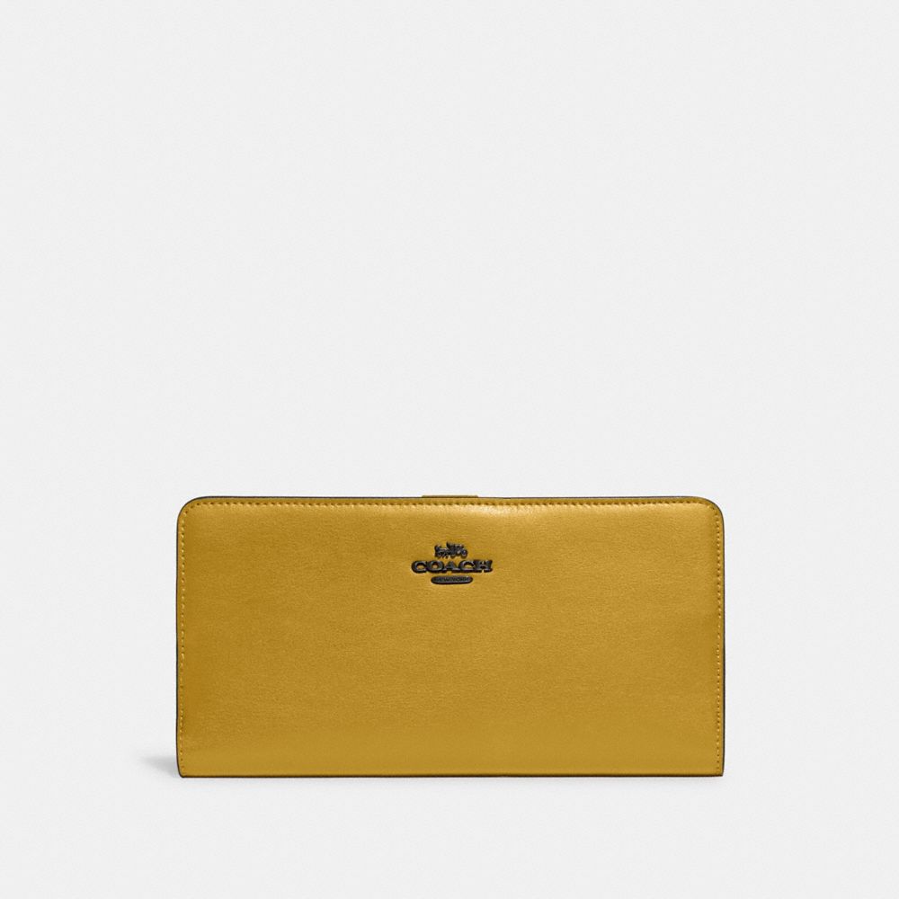 58586 - Skinny Wallet 1941 Saddle/Light Gold