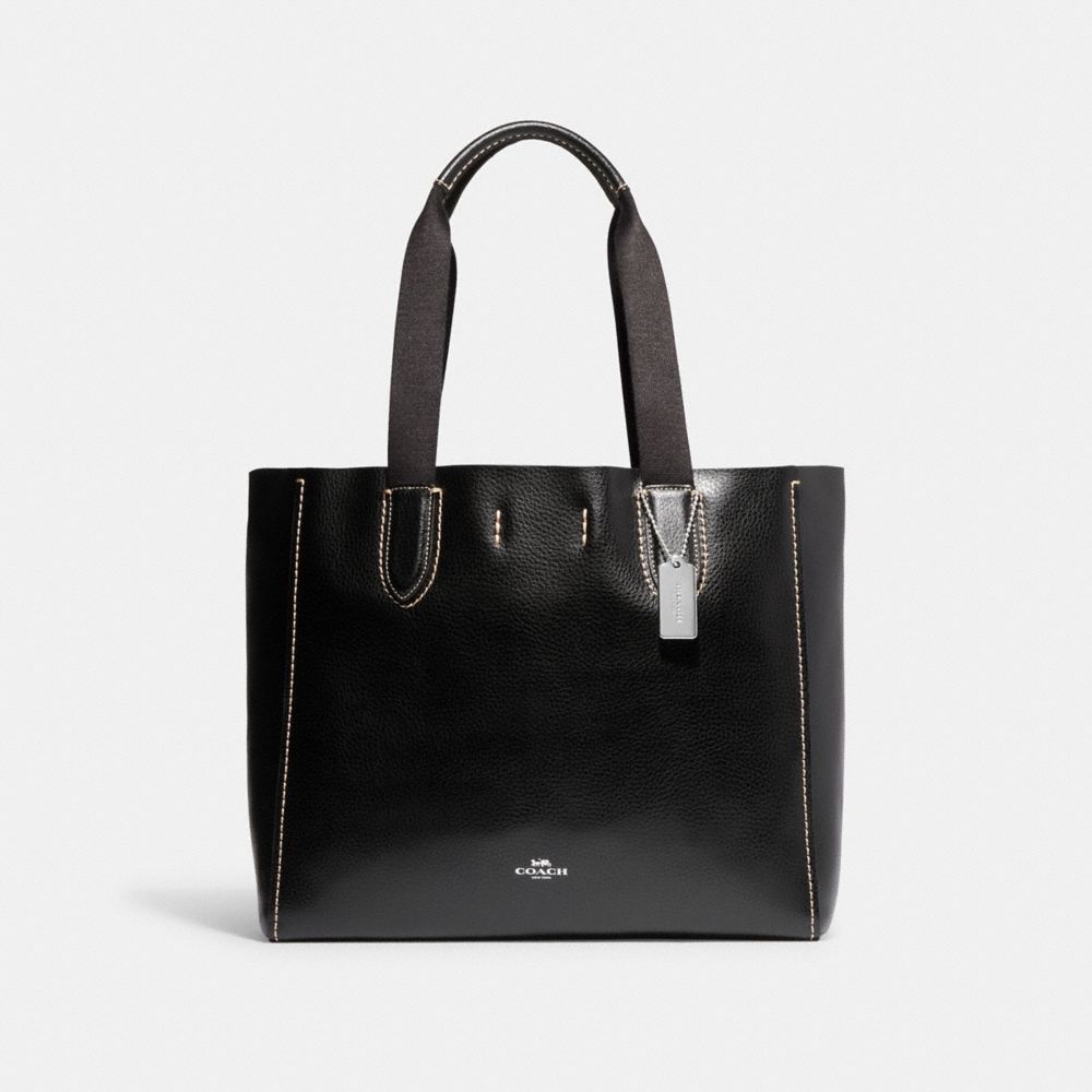 COACH 58660 Derby Tote SILVER/BLACK