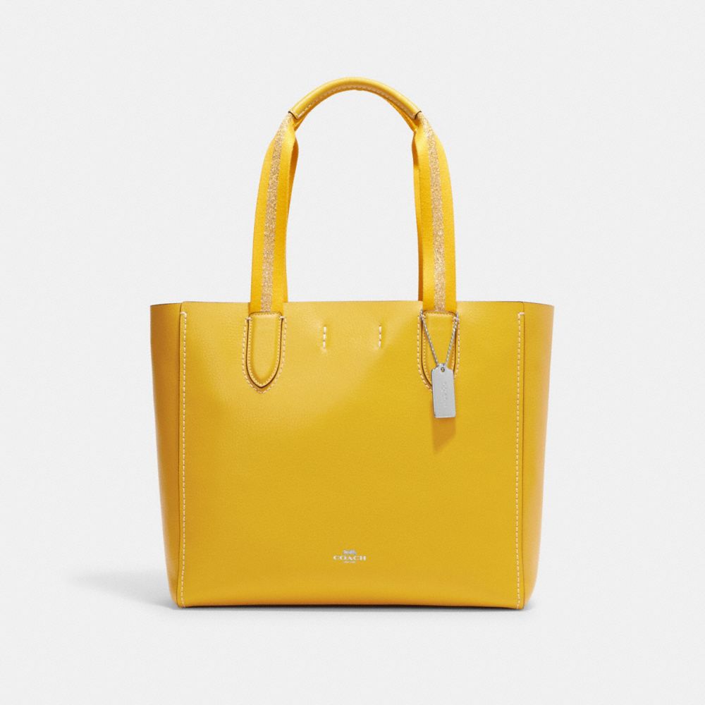 COACH 58660 Derby Tote Silver/Canary