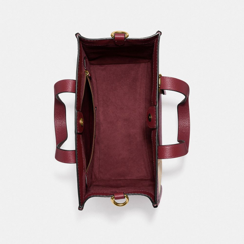 FIELD 經典 SIGNATURE 緹花織布 COACH 徽章托特手袋