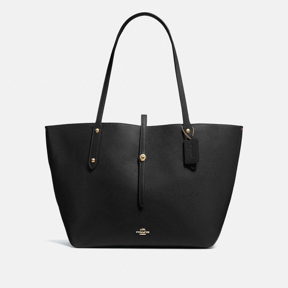 58849 - Market Tote Black/True Red/Light Gold