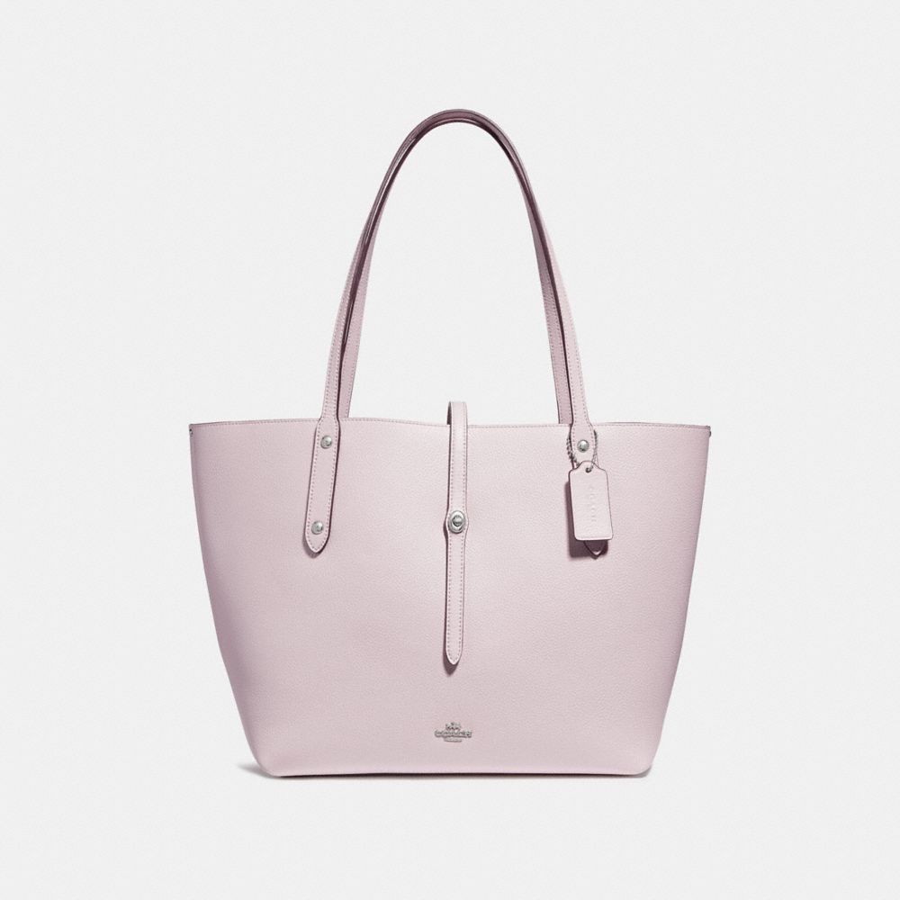 coach market tote ice pink