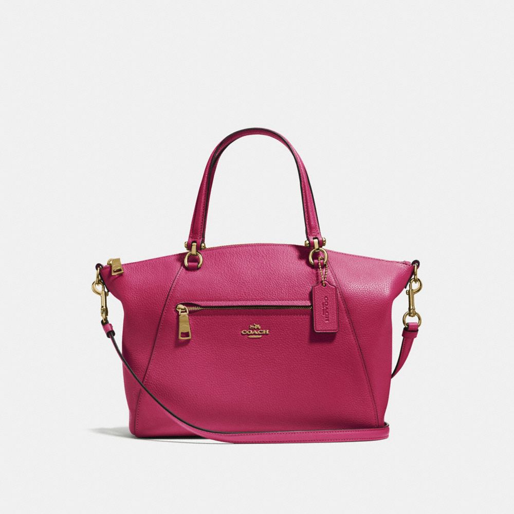 PRAIRIE SATCHEL - 58874 - BRIGHT CHERRY/GOLD