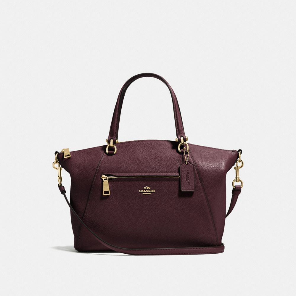 COACH 58874 PRAIRIE SATCHEL OXBLOOD/LIGHT GOLD