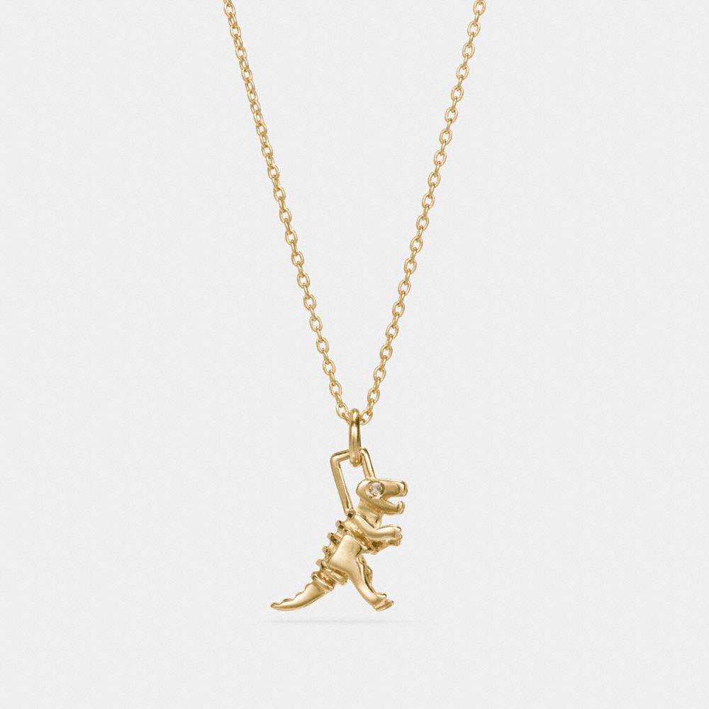 COACH 58984 MINI DEMI-FINE REXY NECKLACE GOLD