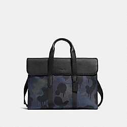 COACH 59431 Metropolitan Portfolio With Wild Beast Print BLUE WILD BEAST/BLACK COPPER