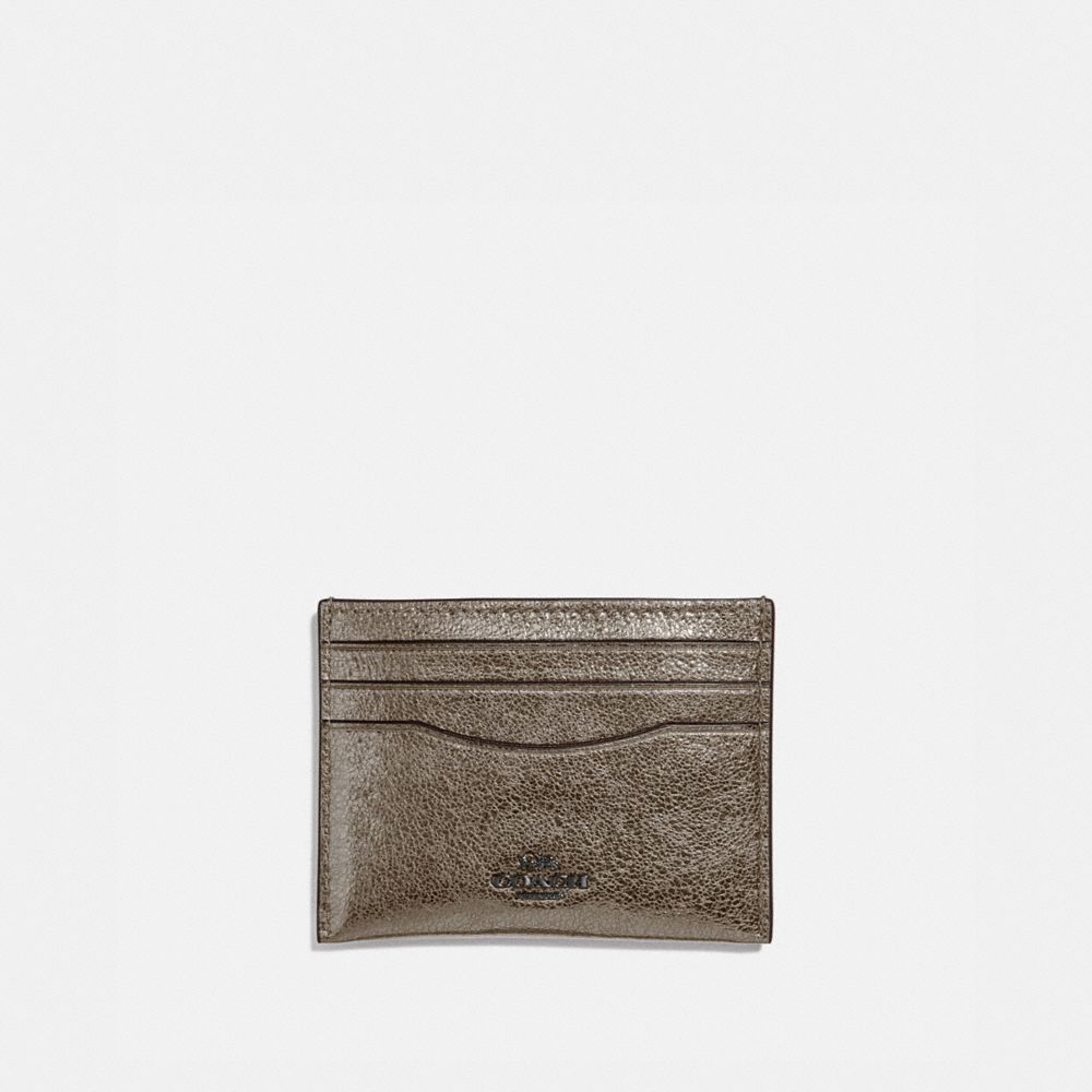 COACH 59462 Card Case PLATINUM/GUNMETAL