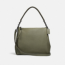 COACH 594 Shay Shoulder Bag With Whipstitch Detail V5/LIGHT FERN