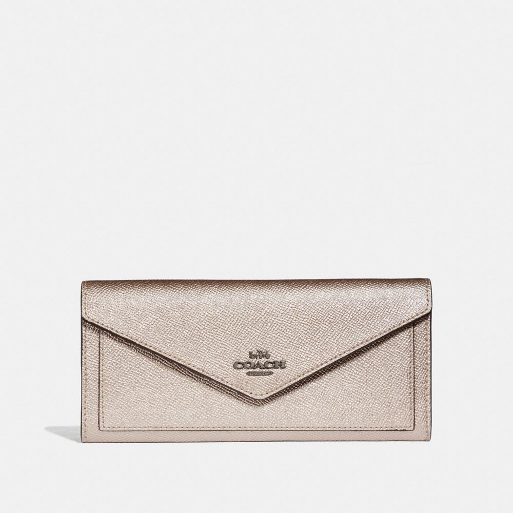 COACH 59970 Soft Wallet GM/PLATINUM